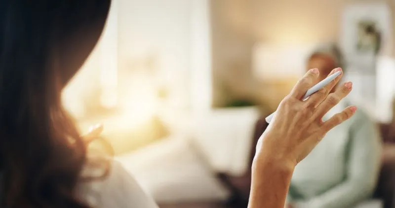 Therapist conducting a remote session with a client, representing a borderline personality disorder treatment facility providing accessible care options